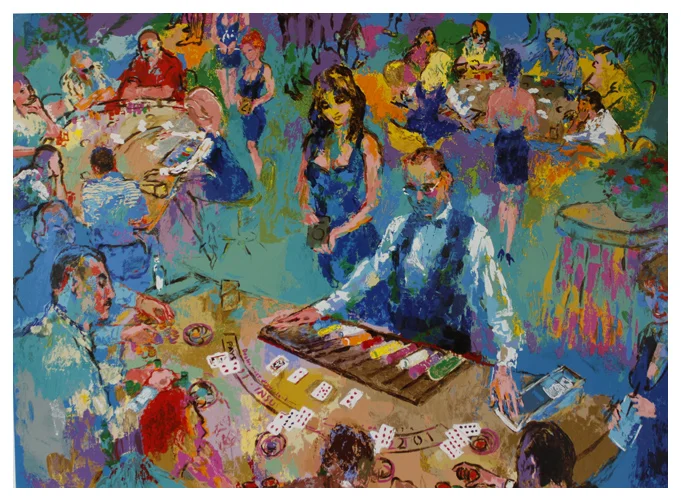 LeRoy Neiman - High Stakes Black Jack — Sienna Fine Art